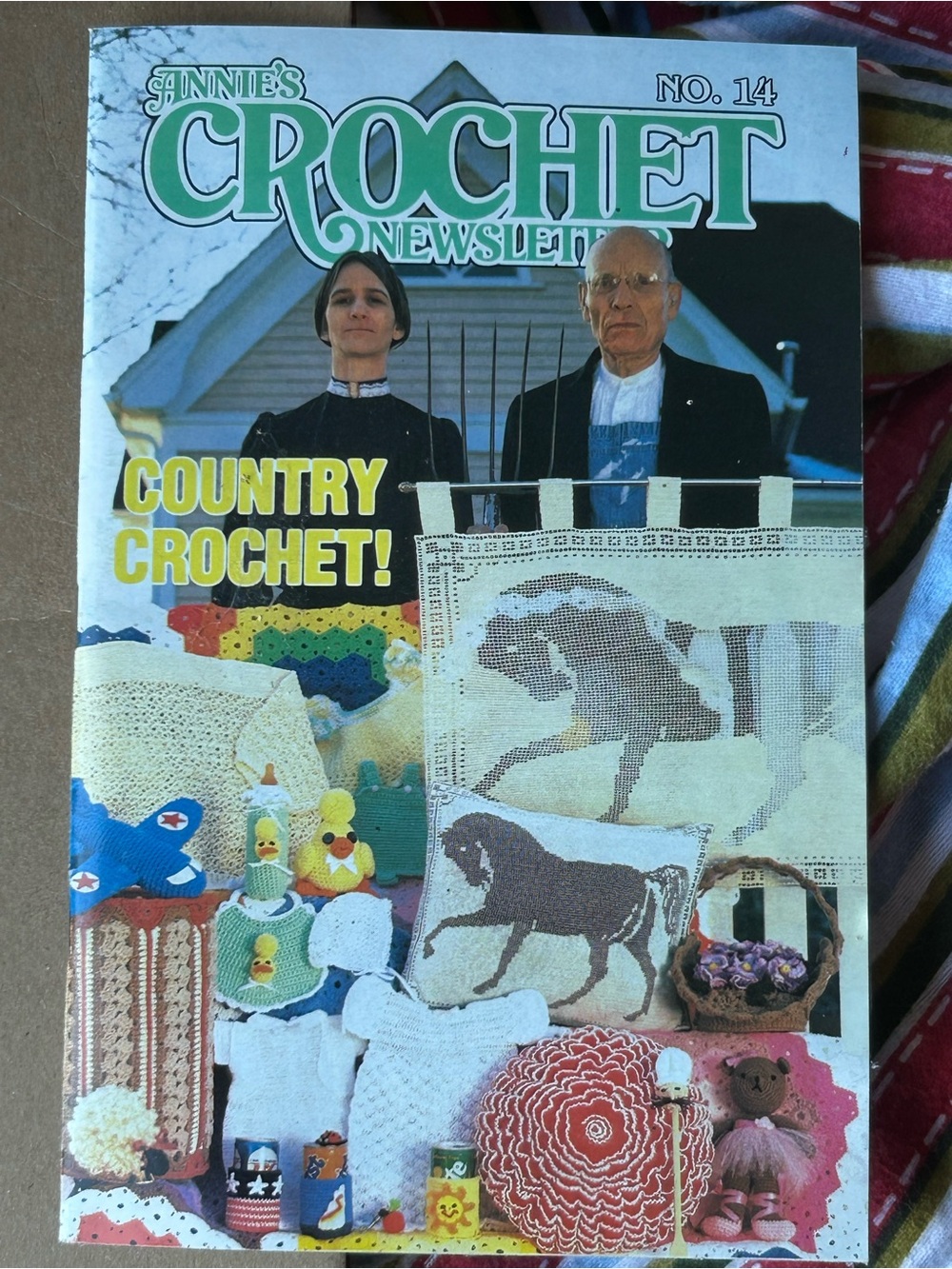 vintage Annie's Crochet Newsletter No. 14 from March/April 1985